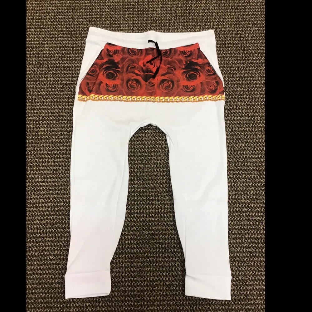 Vie + Riche White/Rose Joggers